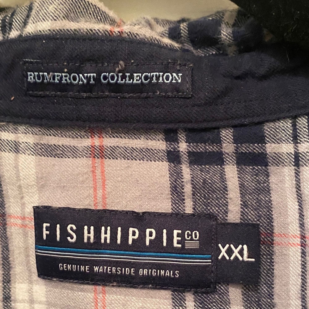 Fish Hippie Men's Blue Plaid Casual Button Down Shirt
